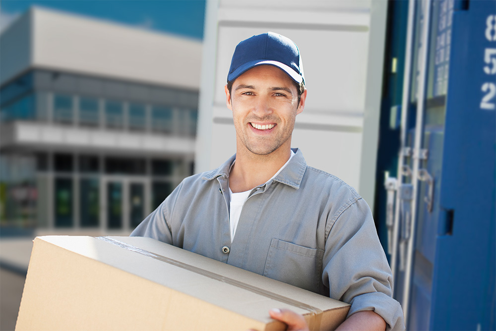 A man holding a box